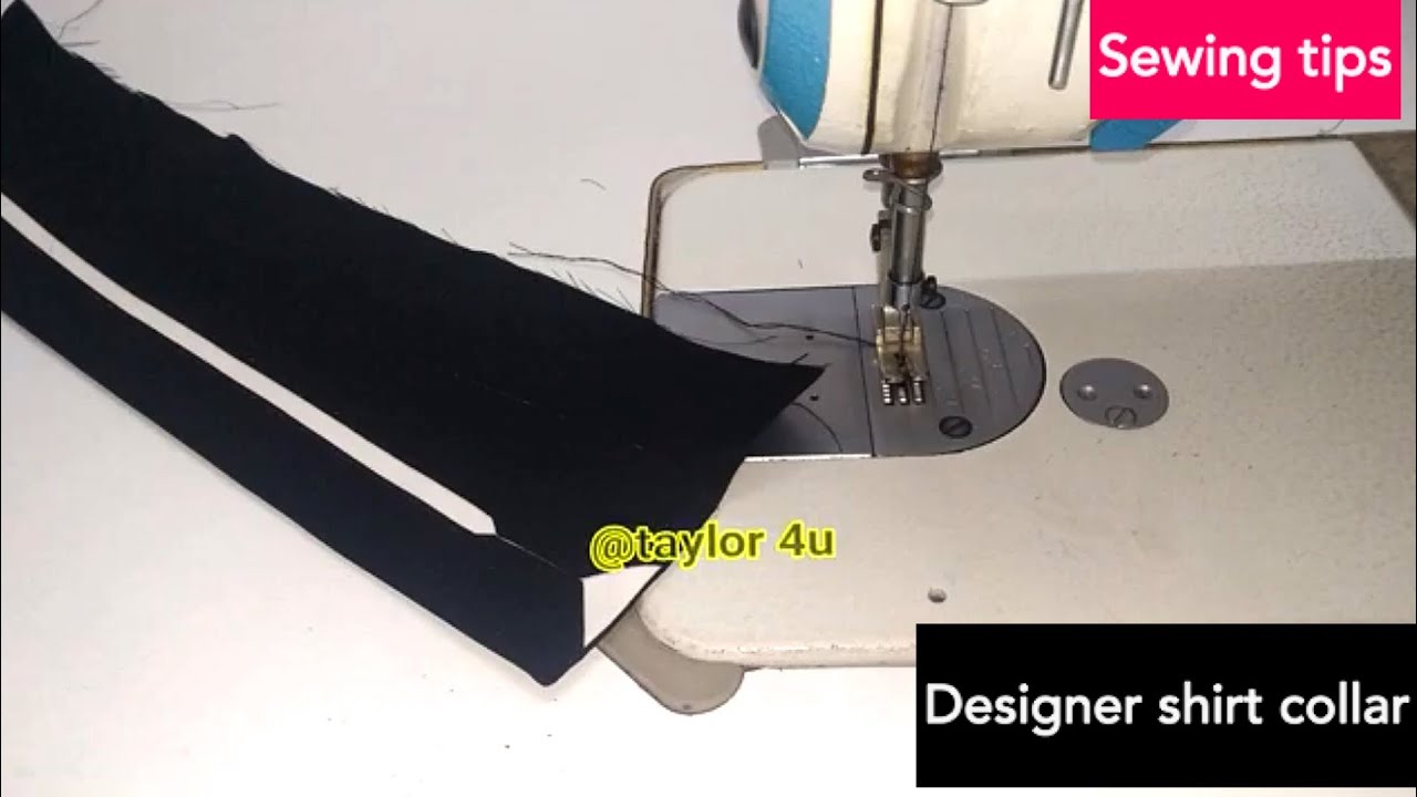 You've now sewn a shirt collar using your collar pattern | differnt ...