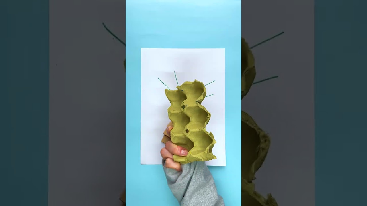 Egg Carton Bouquet! 🌸🥚 Let's Make Beautiful Flowers! 💐🤩