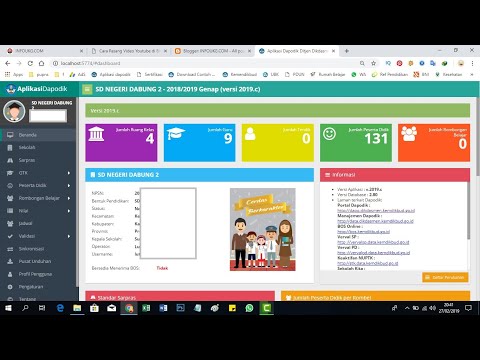 Cara Instal Aplikasi Dapodik Versi 2019.c Agar Tidak Error