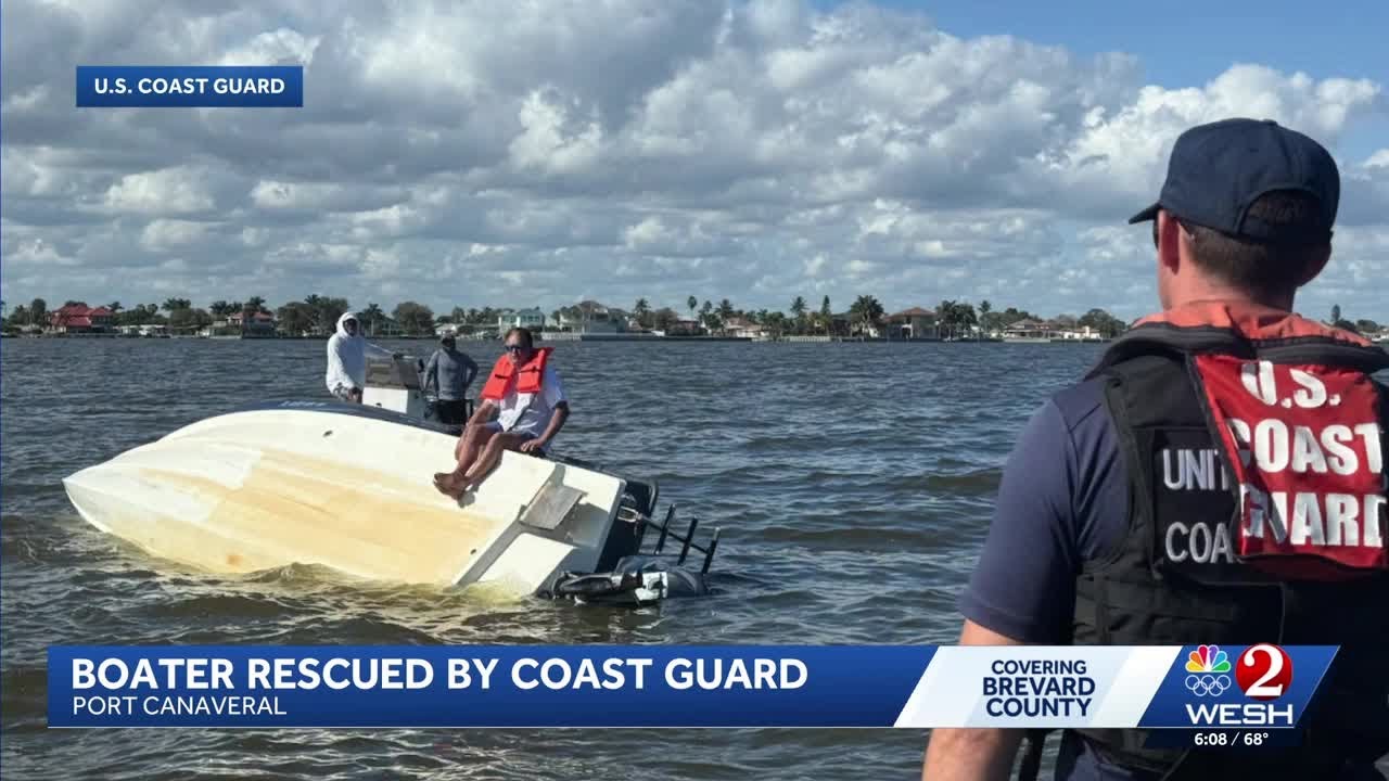 US Coast Guard rescues boaters off Port Canaveral