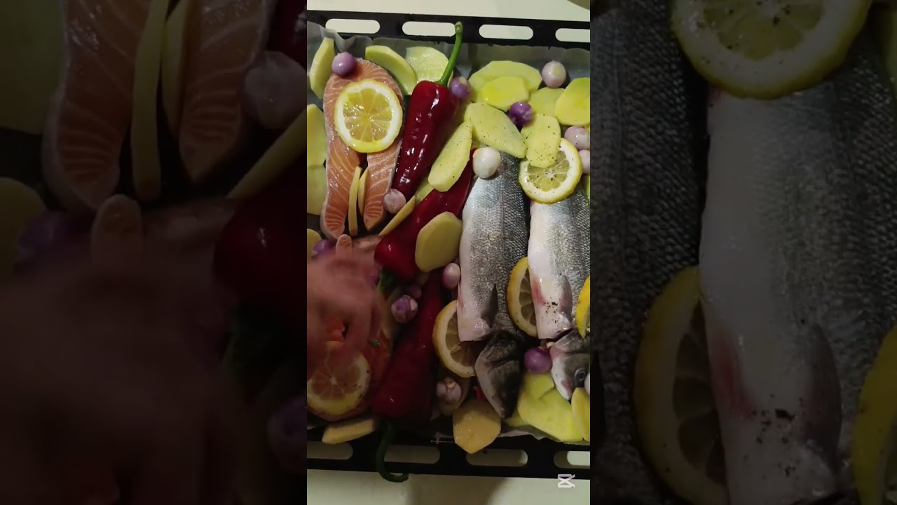 Fırında Levrek & Somon Böyle Yapılır! 🤤🔥 Lokum Gibi Balık Tarifi