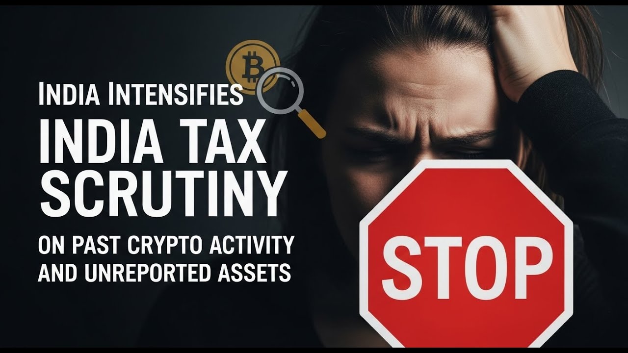 India Intensifies Tax Scrutiny on Past Crypto Activity and Unreported Assets