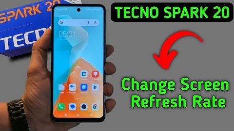 Tecno Spark 20 screen refresh rate kaise change kare, how to set screen refresh rate in tecno, se 12