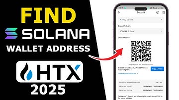 How to Find Solana Wallet Address on HTX with QR Code | 2025 Updated