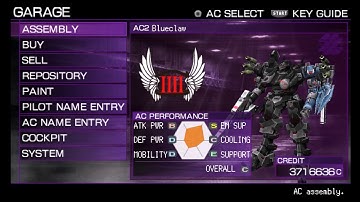 Armored Core Silent Line Portable Onezero and Oceanbreaker AI Arena Initial Run