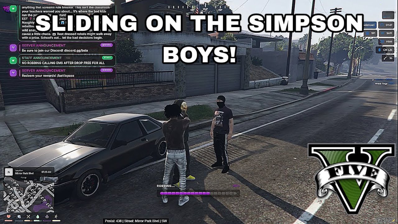 EPISODE 6: SLIDING ON THE SIMPSON BOYS 😈🔫 | GTA RP BACKSTREET LA ...