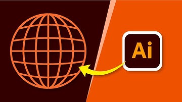 ILLUSTRATOR Trick To Make Globe Icon in 2 Minutes!