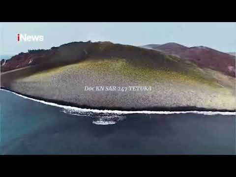 Drone Captures White Object Suspected to be a Capsized Boat Near Anak Krakatau, Basarnas Investig...