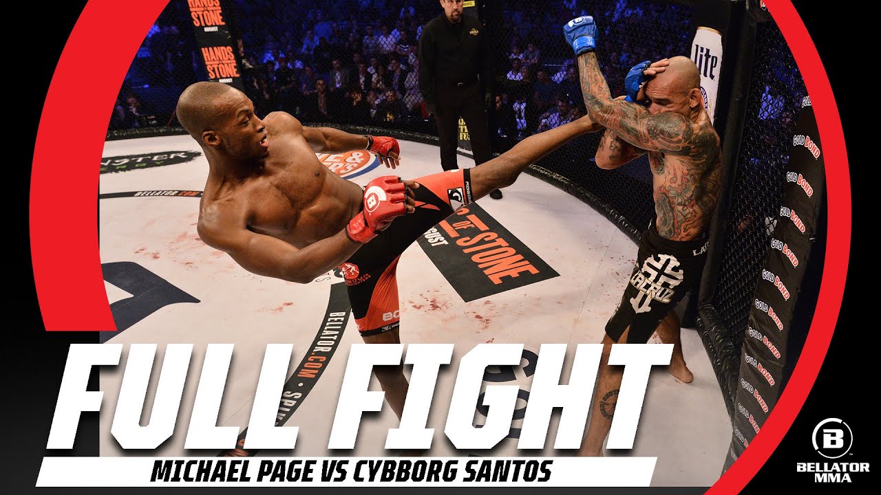 Another Unforgettable Knockout Michael Page vs Cyborg Santos Full Fight Bellator 158