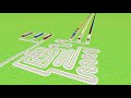 SNAKE🐍UTURN CURVE SQUARE CIRCLES TRACKS CROSSING SIX TRAINS RAILROAD RAILWORK BEANG DRIVE
