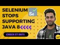 Selenium will not support Java 8