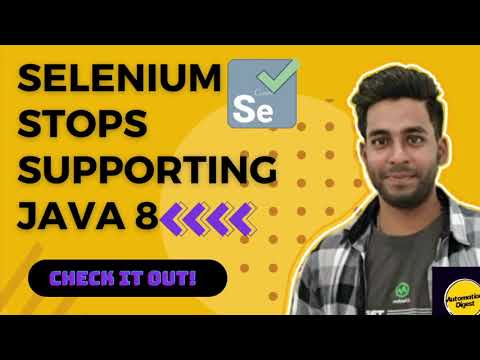 Selenium will not support Java 8