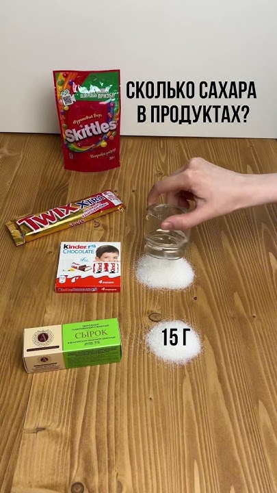 Сколько сахара в продуктах? #сахар #сахара #сладости #конфеты - YouTube