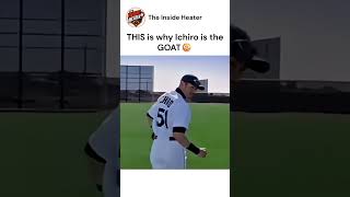 THIS is why Ichiro is the GOAT 🐐 #MLB #Baseball #Shorts