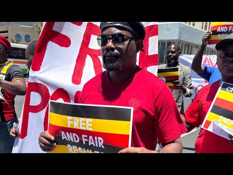 Uganda Election 2026 NUP South Africa Protest Against Internet Shutdown And Violence 