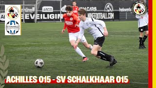 🔴⚔️ Achilles O15 - SV Schalkhaar O15