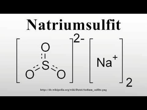 Video: Natriumsulfitlösung - Anwendung, Eigenschaften, Schaden