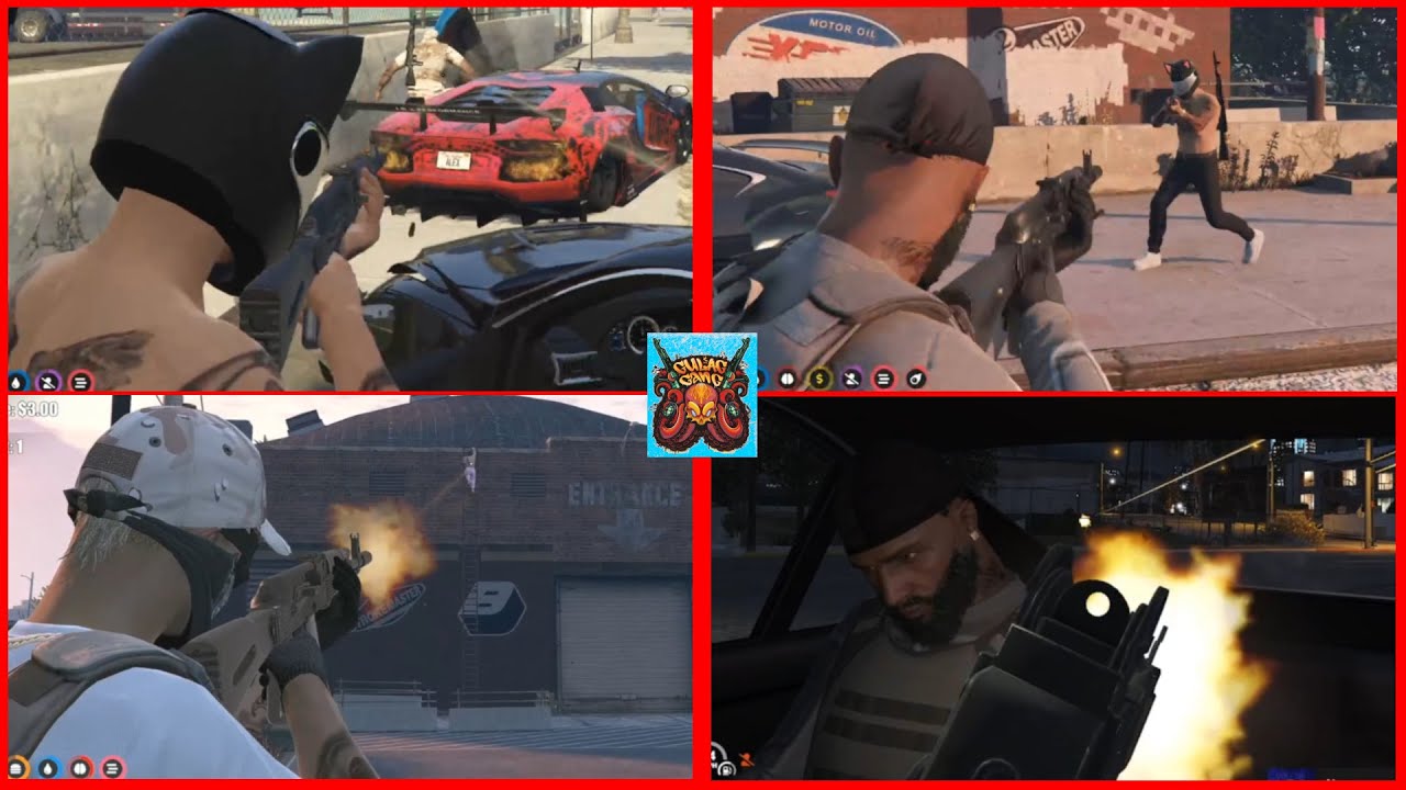 GG vs Seaside 6v6 southside fight (MULTI POV)