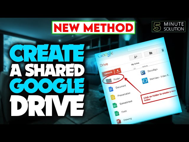 How to Create a Shared Google Drive step by step class=