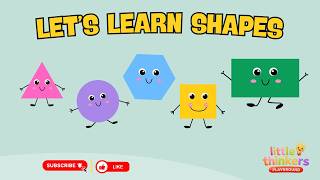 Let's Learn Shapes ⚪ | English &amp; Spanish | Toddler &amp; Preschool Learning | Little Thinkers Playground