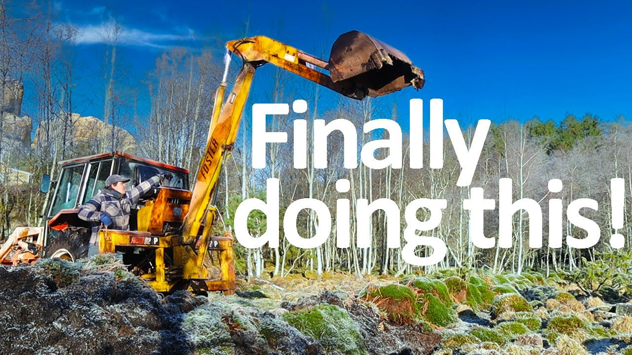 Мы наконец-то это делаем! Ремонтируем столетние траншеи на нашей ферме.