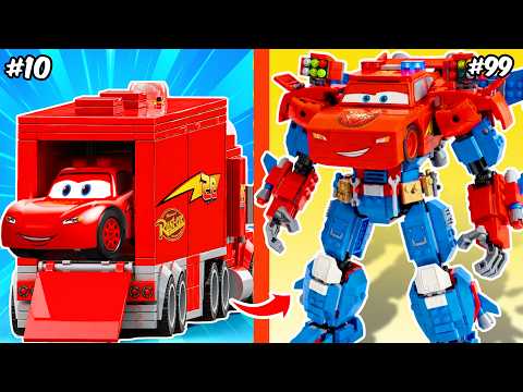 Transformé a Lightning McQueen en un LEGO Car Mech | BEAR Bricks SPANISH