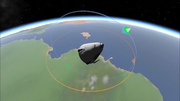 Dragon crew capsule upgraded re-entry from space "Simple Rockets 2" Android
