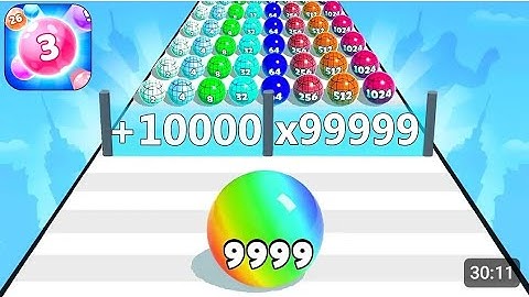 Ball Run 2048 - Gameplay Walkthrough Tutorial Levels (iOS, Android NinjaX YT is live! part - 104