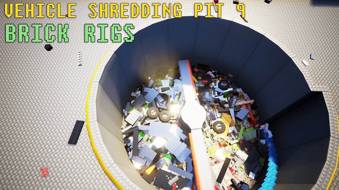 beamng drive gameplay pc Lego Vehicle Shredding Pit 9 | Brick Rigs