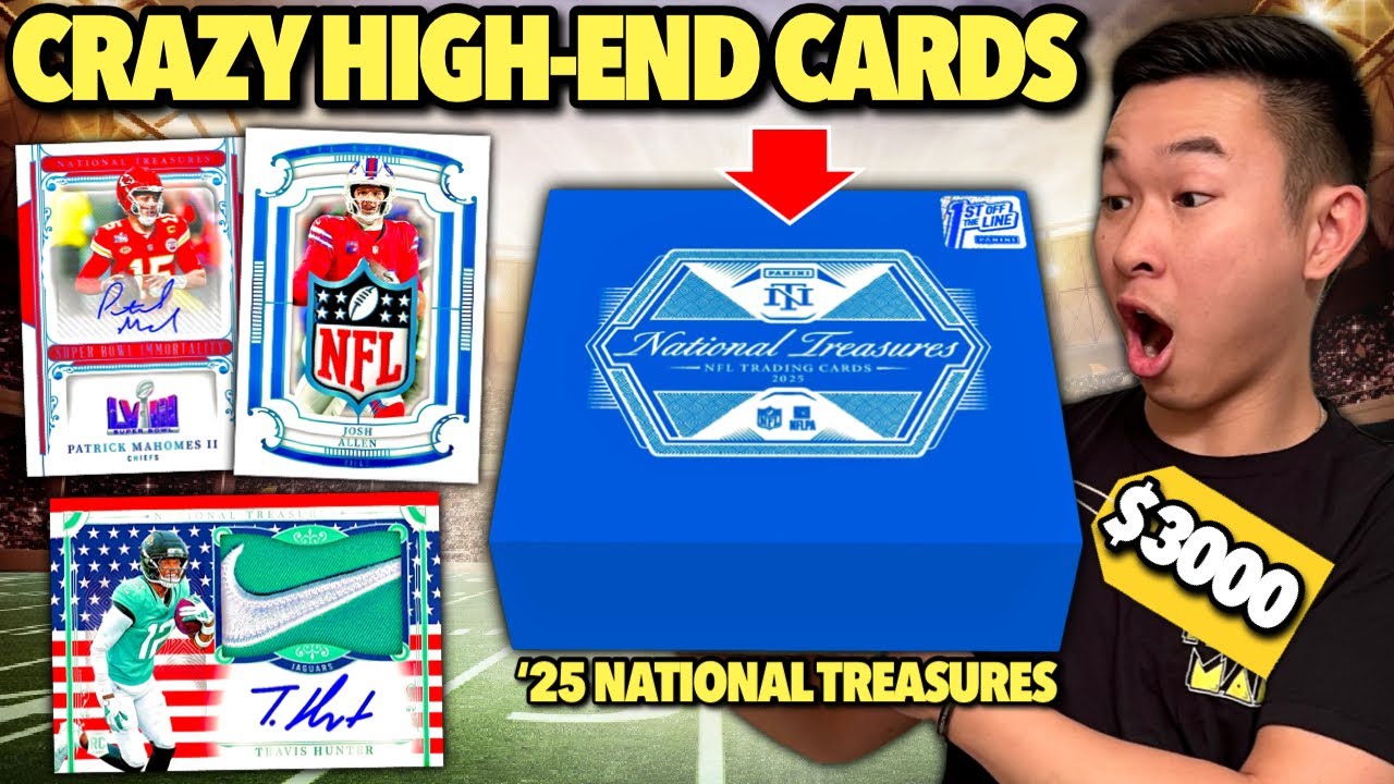 THE FINAL HIGH-END NATIONAL TREASURES FOOTBALL CARDS (BOOM)! 😱🔥 2025 Panini NT FOTL Hobby Box Review