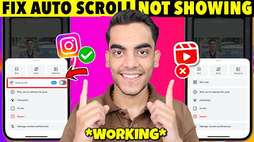 Fix Auto Scroll Instagram Reels Option Not Showing | Fix Instagram Auto Scroll Reels Not Showing