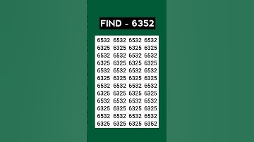 ASMR Eye Test 👁️ | Find 6352 Hidden Fast! | Most Relaxing Focus Challenge #Shorts