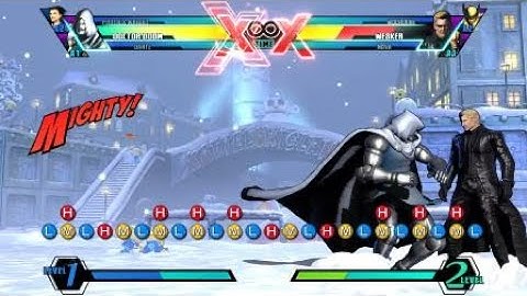 ULTIMATE MARVEL VS. CAPCOM 3 Doom Midscreen to Corner Combo