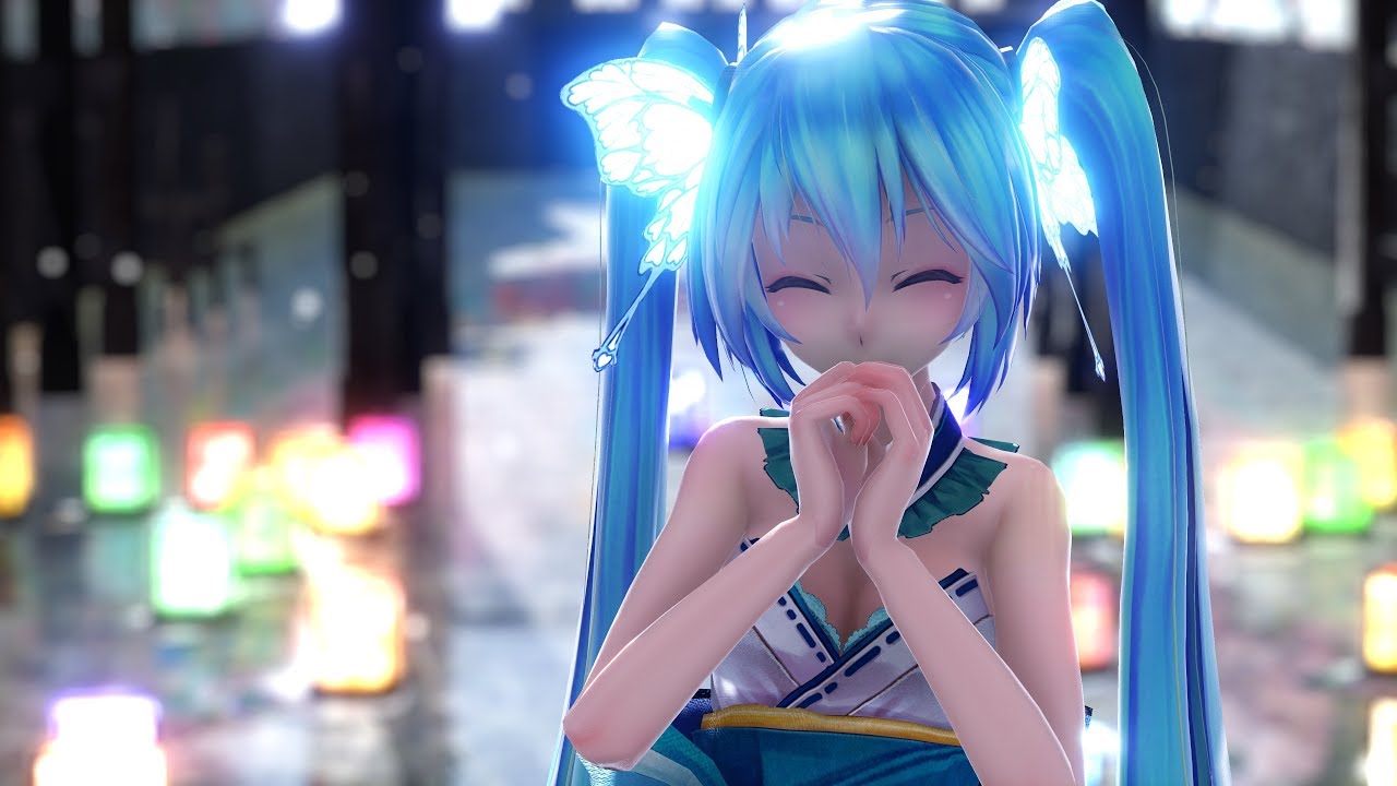 MMD star night snow / ス タ-ナ イ ト ス ノ ウ(Miku)"4KUHD" - YouTube.