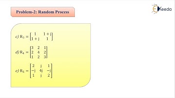 Problem 2 Random Process - Discrete Time Random Processes - Advanced Digital Signal Processing