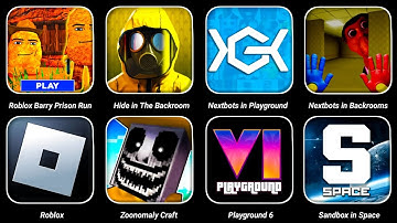 Roblox Barry Prison Dage Dago,Nextbots in Playground Mod Update,Hide in The Backroom | Gameplay