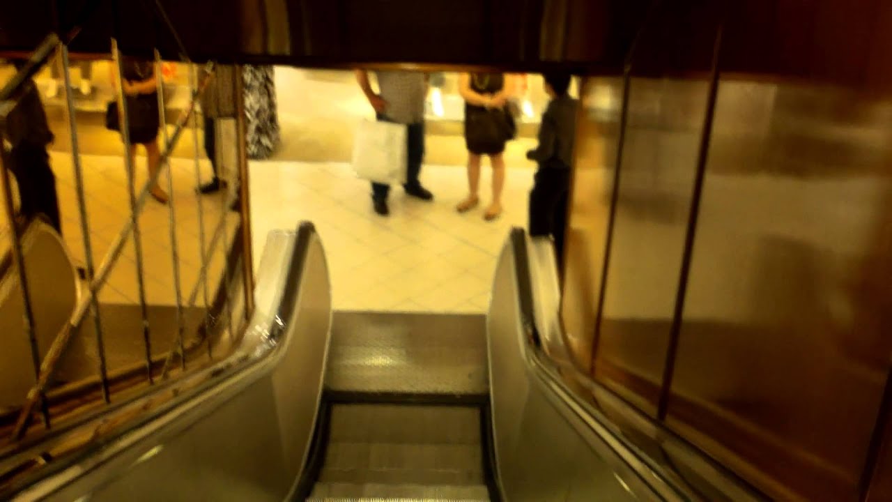 Vintage Otis & Montgomery Escalators at Macy's in Westfield Valley Fair