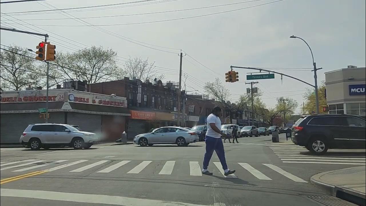 Driving on Linden Blvd from Francis Lewis Blvd and Farmers Blvd.Stay on