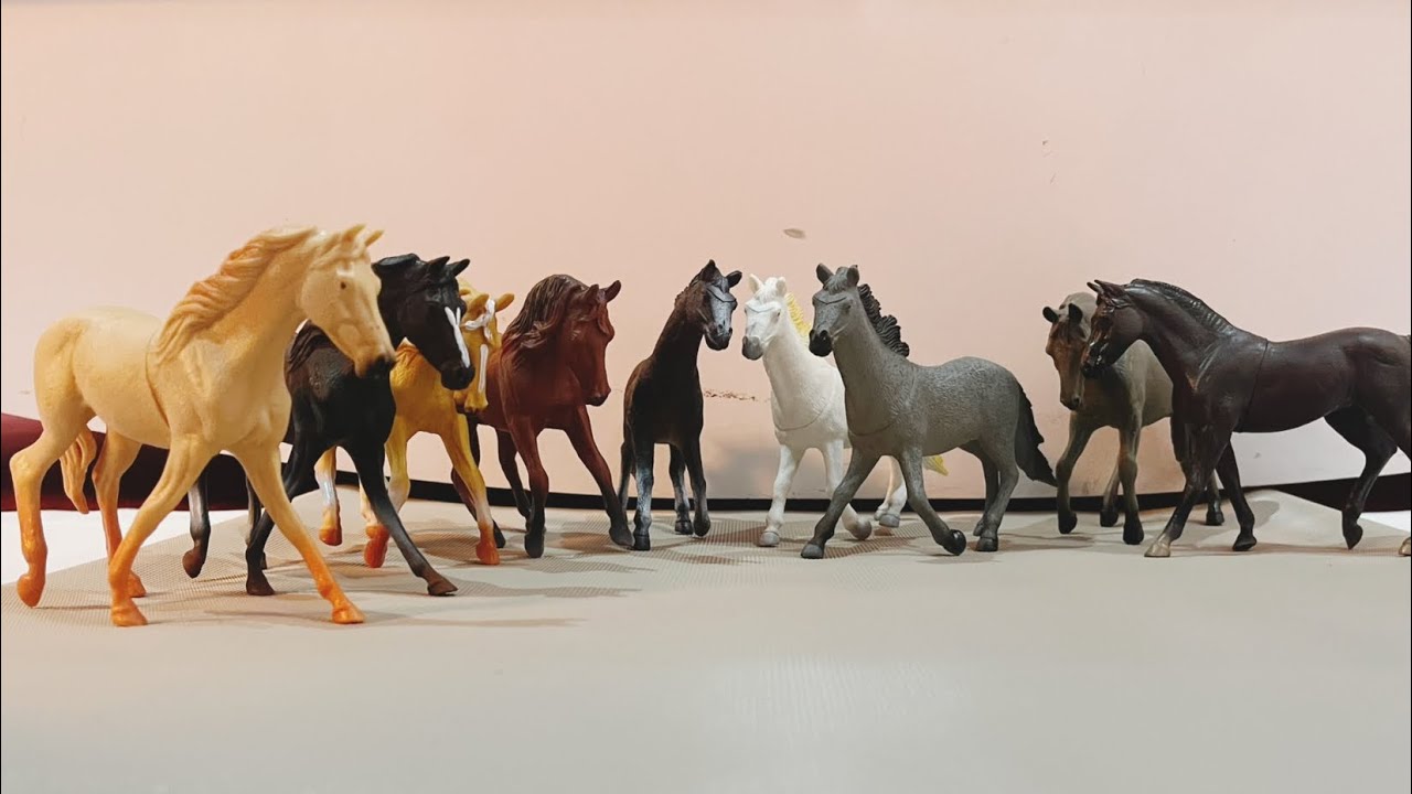 9 Minutes Of Unboxing The Cute Horse Toy Set - Toy Collection Surprise 