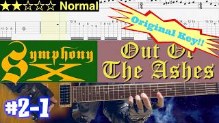 Symphony X - Out Of The Ashes #2-1 (Original Key)【Guitar TAB | BPM 50→68】