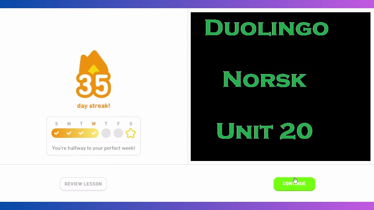 Learning Norwegian Language with Duolingo (Day 35) YouTube