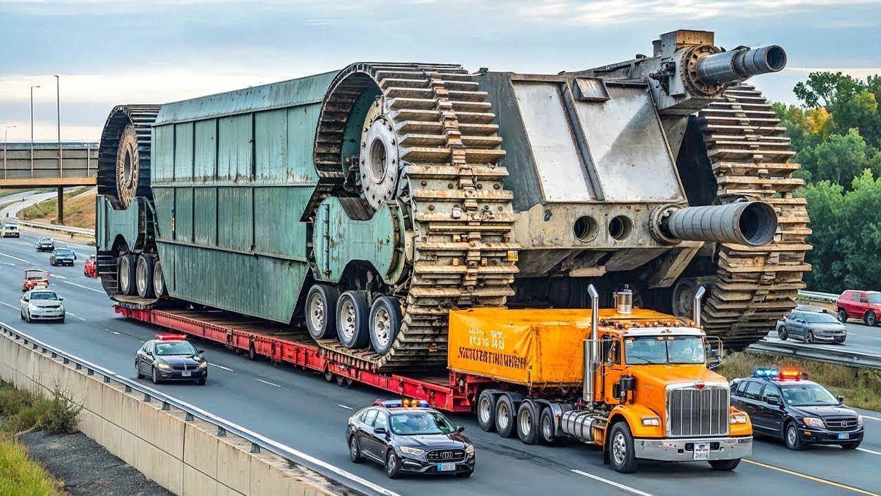 أضخم عملية نقل شحنات في العالم.. لن تصدق ما صورته الكاميرات!