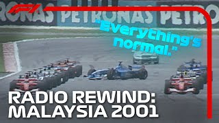 Rain Chaos in Malaysia! | Radio Rewind | 2001 Malaysian Grand Prix