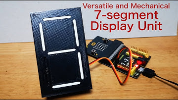 Versatile & mechanical 7-segment display unit