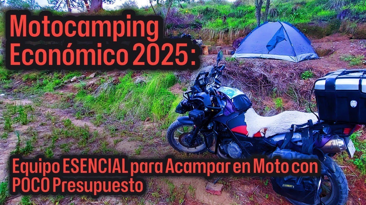 Equipo de CAMPING para MOTO: BARATO y COMPACTO (Guía Esencial 2025)