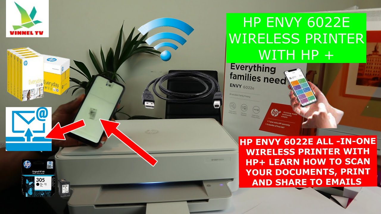 HP ENVY 6022E 3INONE WIRELESS PRINTER LEARN HOW TO SCAN YOUR