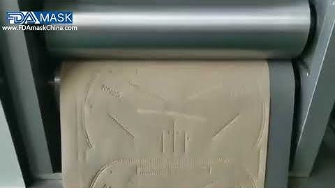 Nose bridge clip inserting face mask slicing making machine automatic mask line