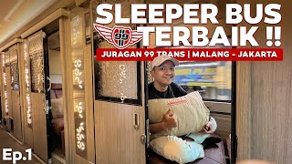 GAK MASUK AKAL SLEEPER BUS YANG SATU INI‼️Malang - Jakarta Naik Bus Sleeper Terbaru Juragan 99 Trans