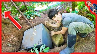 Pulling BIGGEST HIDDEN ABANDONED SAFE EVER out of Hole With Gokart
