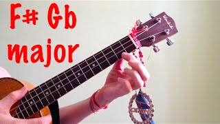 f# gb major ukulele chords